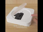 KUSTRON Home Wall-Mounted CD Player Bluetooth Speaker Music Player With Cover, Color: White - YouTube Video