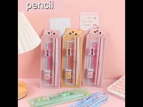 10 Sets Primary School Students Pencil Stationery School Supplies Set(Random Color) - YouTube Video