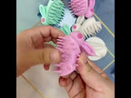 2 PCS Cute Rabbit Shaped Silicone Shampoo Brush(White) - YouTube Video