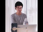 Oatsbasf  Mobile Phone Computer Sync Screen Aluminum Alloy Bracket Computer Expansion Bracket(Silver) - YouTube Video