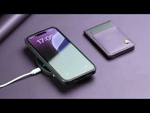 JEEHOOD J06 British Style RFID Magnetic Card Bag(Purple) - YouTube Video