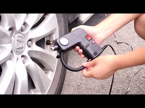YX-301 12V Multi-Function Car Electric Portable Hand-Held Inflatable Pump(Black) - YouTube Video