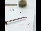 wozoom Square Wall Clock Silent Wood Hands Living Room Decorative Clocks, Spec: A 12 inch - YouTube Video