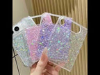 For iPhone Duo Glitter Sequins Epoxy TPU Phone Case(Pink) - YouTube Video