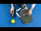 Neoprene Pickleball Paddle Cover Waterproof Single-Shoulder Bag(Navy Blue) - YouTube Video
