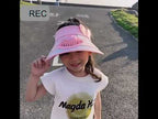 XBG-1053 With Fan Children Sun Hat Cartoon Sunscreen Empty Hat(Orange Panda) - YouTube Video