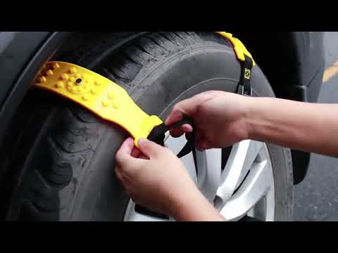 Car Snow Tendon Widened Thickened Tire Anti-skid Chain(10pcs/set) - YouTube Video