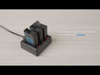 For GoPro HERO13 Black TELESIN 3 Slots Charging Base Action Camera Accessories(Black) - YouTube Video