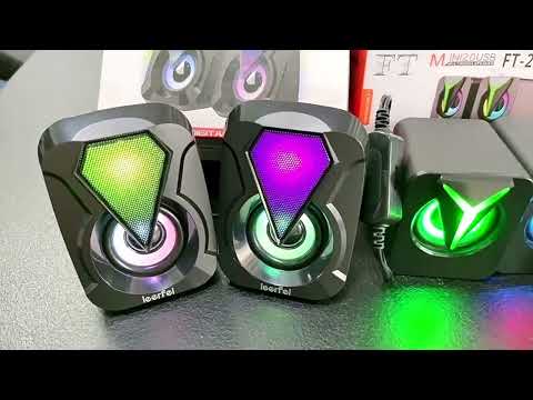 USB Wired Computer Speaker Home Desktop Game Audio - YouTube Video
