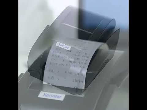 Xprinter XP-76IIH Dot Matrix Printer Open Roll Invoice Printer, Model: USB Interface(UK Plug) - YouTube Video
