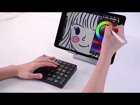 533 Bluetooth 5.0 Painting Keyboard 35 keys Keypad Wireless Digital keyboard(Black) - YouTube Video