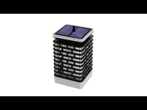 LED Solar Induction Landscape Light Flame Lamp Outdoor Waterproof Garden Lantern(Yellow) - YouTube Video