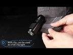 3LED Strong Light TYPE-C Charging Convenient Mini Multi-Function Flashlight(With USB Cable No Battery) - YouTube Video