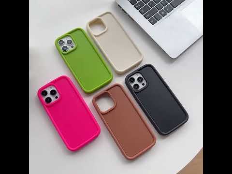 For iPhone 15 Pro Max Shockproof Frame Frosted TPU Phone Case(Green) - YouTube Video