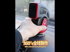 Portable Car Heater Small Fan Defogger, Color: 12V Black - YouTube Video