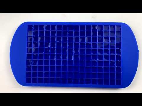 160 Lattice 1cm Small Cube Ice Trays Square Shape Silicone Ice Cube Trays - YouTube Video