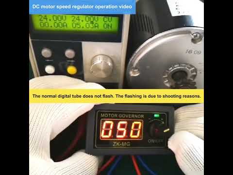 ZK-MG 5-30V High Power PWM DC Motor Governor Digital Display Encoder - YouTube Video