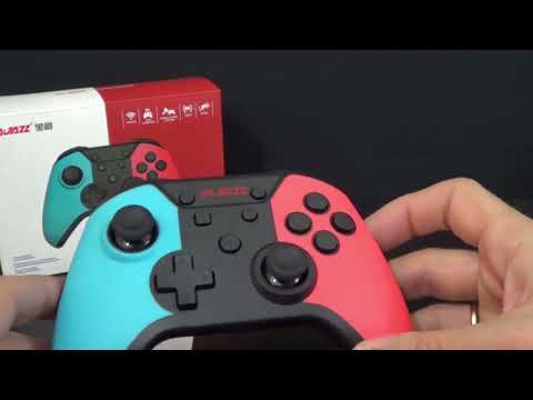 Ajazz AG180 Wireless Bluetooth + Wired Dual Mode Gamepad For Switch / PC / Android / IOS(Black Gray) - YouTube Video