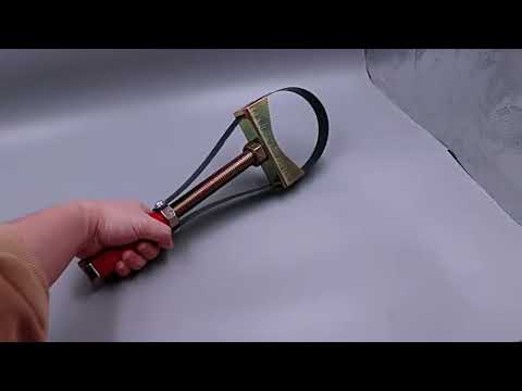 Oil Filter Wrench Adjustable Steel Strap Oil Removal Tool - YouTube Video