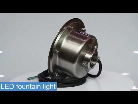 6W Landscape Ring LED Stainless Steel Underwater Fountain Light(White Light) - YouTube Video