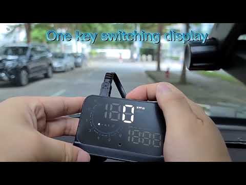 M12 OBD2 + GPS Mode Car Head-up Display HUD Overspeed / Speed / Water Temperature / Low Voltage / Fault Alarm - YouTube Video