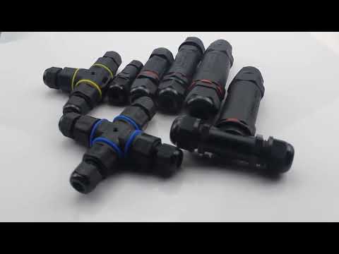 XY25 IP68 Waterproof 5 Pin Straight Cable Connector - YouTube Video