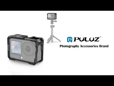 For DJI Osmo Action 6 PULUZ Metal Cage Frame with Cold Shoe (Black) - YouTube Video