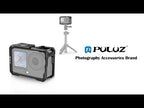 For DJI Osmo Action 6 PULUZ Metal Cage Frame with Cold Shoe (Black) - YouTube Video