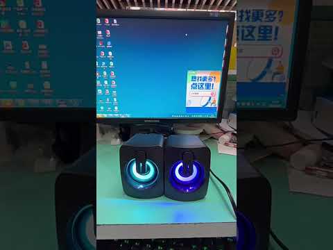 A2 USB 2.0 Wire-controlled Non-luminous Mobile Phone Computer Mini Desktop Speaker(Black) - YouTube Video