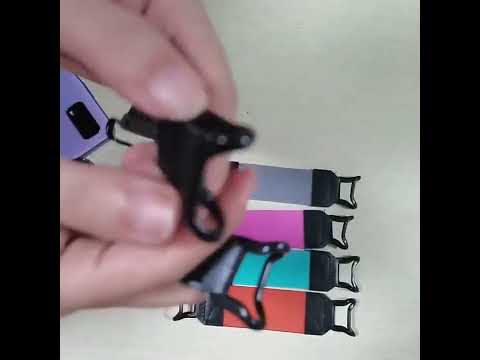 5 PCS Mobile Phone Back Strapping Bracket Lazy Phone And Tablet Back Stick Bracket, Style: 2 x 13cm (Black) - YouTube Video