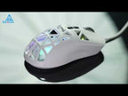 SOLAKAKA SM901 Hollow RGB Light Wired Gaming Mouse(White) - YouTube Video
