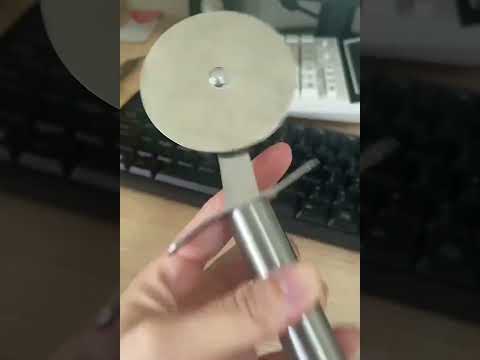 LsCook Stainless Steel Round Pizza Cutter Knife(Silver) - YouTube Video