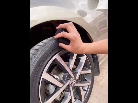 Hand-Grabbing Waves High Density Car Tire Wax Sponge Leather Wax Sponge, Specification: Small - YouTube Video
