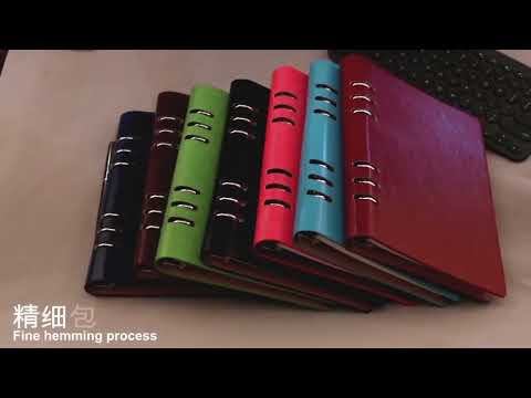 Business Notepad Loose Leaf Replaceable Inner Notebook Thickened Diary Book, Color:A5 Black - YouTube Video