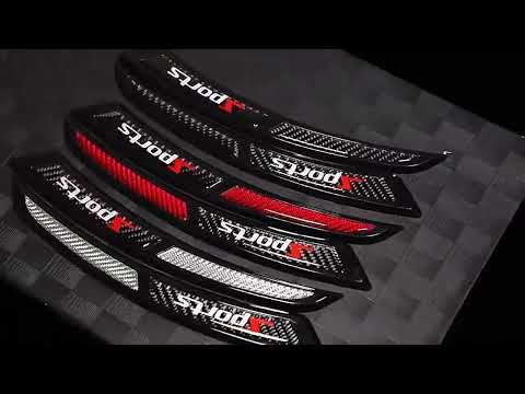 2pcs Car Wheel Arch Anti-Collision Strip Universal Car Anti-Scratch Sticker(Red Black) - YouTube Video