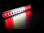 DC12V-24V / 36W Car Truck Emergency Strobe Flash Warning Light 12LEDs Long Ultra-thin Side Lights(Red + White + Red) - YouTube Video