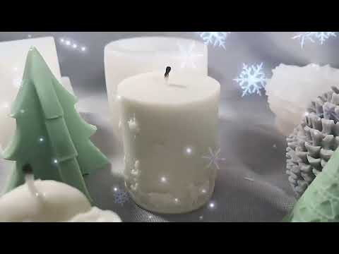 DIY Christmas Candle Aromatherapy Gypsum Silicone Mold, Shape: Santa - YouTube Video