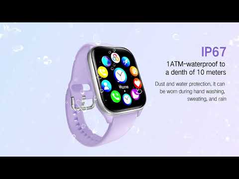 KT73S 1.85 inch Square Screen BT Call Smart Watch, Heart Rate / Blood Pressure / Blood Oxygen / Female Health / Sleep Monitoring(Black) - YouTube Video