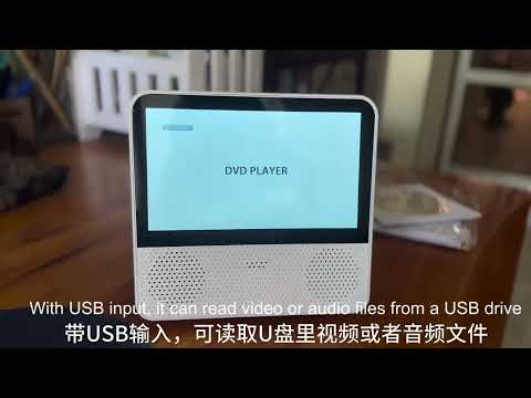 Kecag KC-906 Home Portable Mobile DVD Player VCD Video Player, Spec: EU Plug(White) - YouTube Video