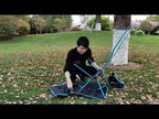 Outdoor Portable Folding Camping Chair Light Fishing Beach Chair Aviation Aluminum Alloy Backrest Recliner - YouTube Video