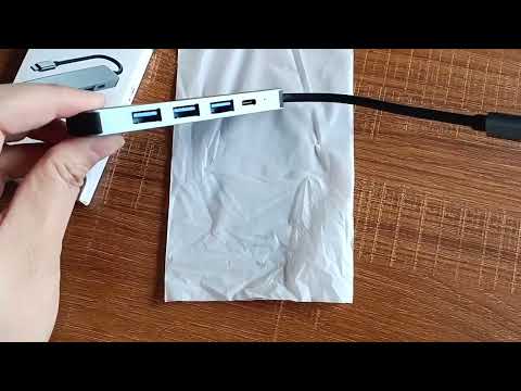 BYL-2301T 5 in 1 USB-C / Type-C to USB Multifunctional Docking Station HUB Adapter - YouTube Video