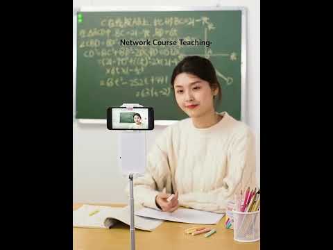 V6 360-Degree Rotating Double-Sided Light-Filling Live Bracket(White) - YouTube Video