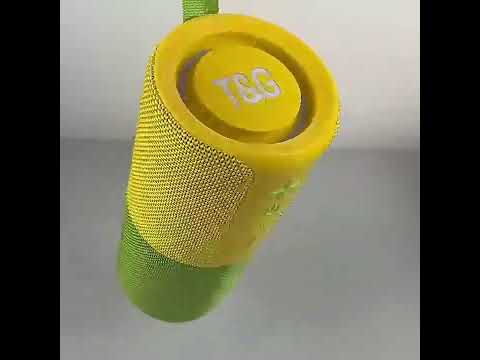 T&G TG491 20W Magnetic Metal 2 in 1 Outdoor Portable TWS Wireless Bluetooth Speaker(Black Orange) - YouTube Video