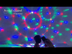 Stripe Magic Ball Light LED RGB Rotating Stage Lamp, Style:No Remote Control(Black) - YouTube Video