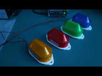 DC12V Led Mini Strobe Signal Warning Light Silent Warning Light(Red) - YouTube Video