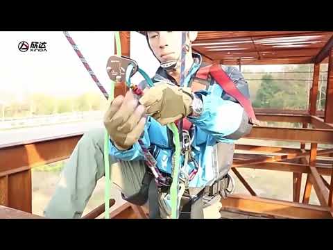 XINDA XD-D9313 Safety Outdoor Rock Climbing Rappelling Mountaineering Fall Protection Rope,  Length: 120cm - YouTube Video