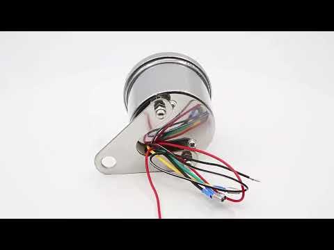 Motorcycle LED Backlit Engine Speedometer - YouTube Video