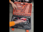 150 In 1 Multi-function Car Repair Combination Toolbox Ratchet Wrench Set - YouTube Video