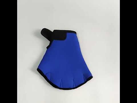 Swimming Training Duck Palm Webbing Multifunctional Snorkeling Gloves, Size: S(Black) - YouTube Video
