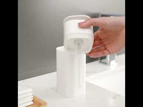 Household Press Lotion Dispenser Storage Bottle(White) - YouTube Video